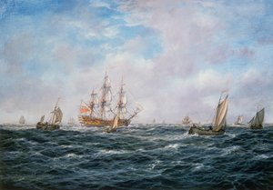 イギリスのマン・ウォー戦争とその他の工芸、1740年頃